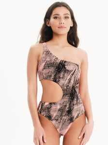 One Shoulder One Piece - PEACH PLEASE