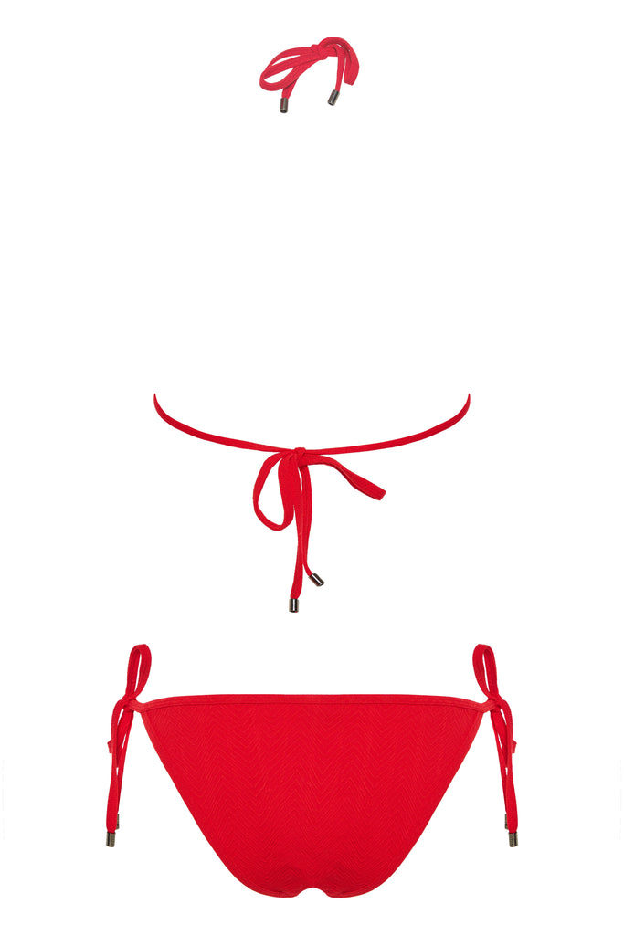 Stripe Bikini - SCARLET