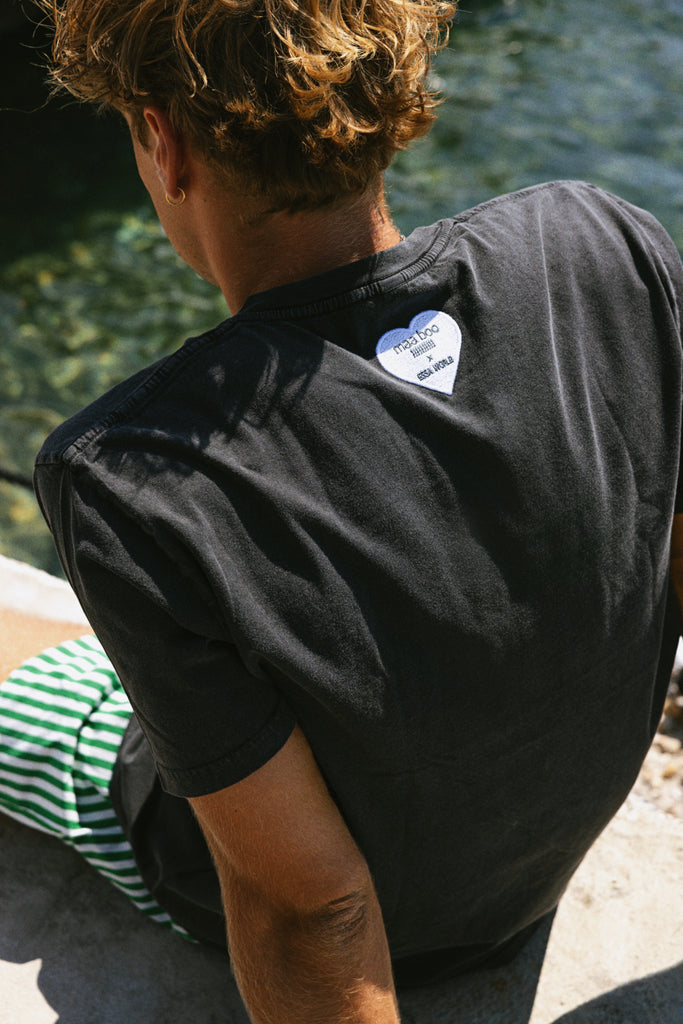 T-shirt dark grey - LOVE CLUB WHITE