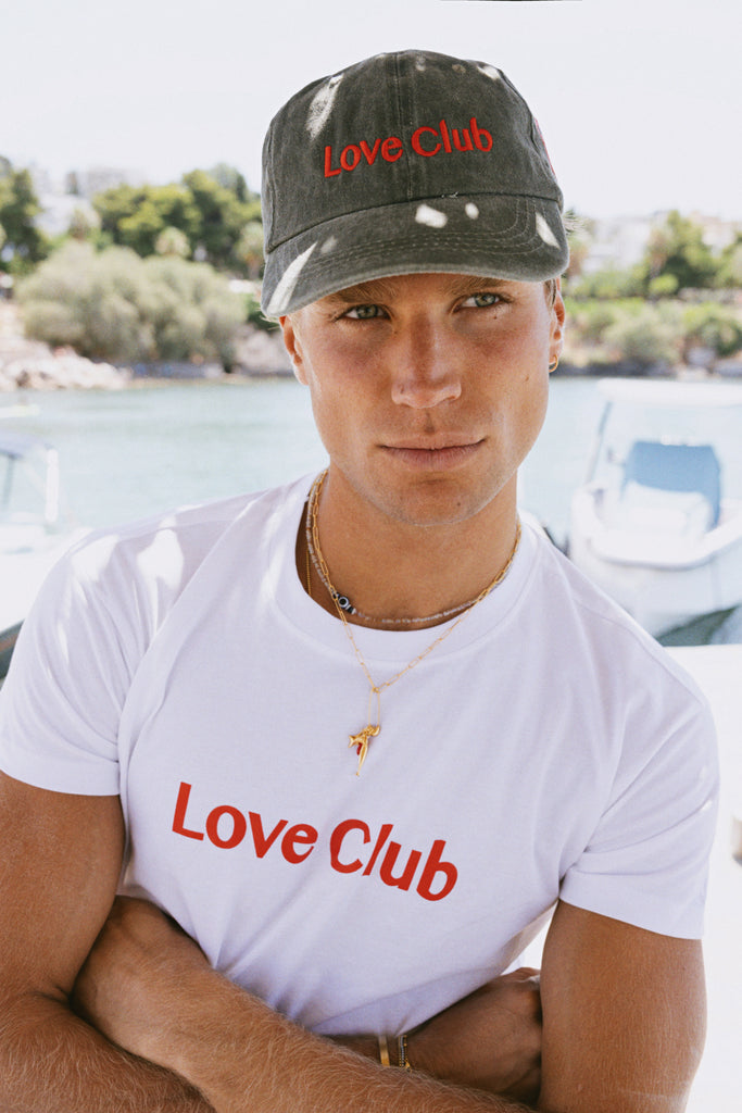 T-shirt crop top white - LOVE CLUB