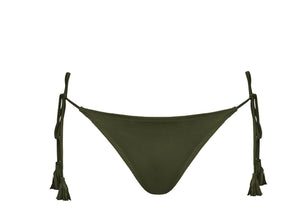 Braided Bikini Bottom - ARMY GREEN