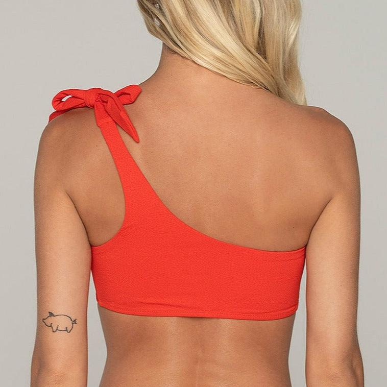 One Shoulder Bikini Top - FIRELIGHT