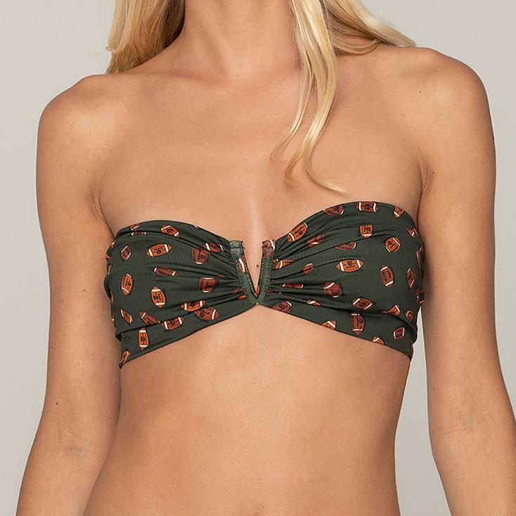 V- Bandeau Bikini Top - FREE KICKS