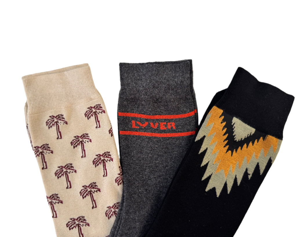 Pack of 3 Pairs of Socks in Gift Box - LOVER