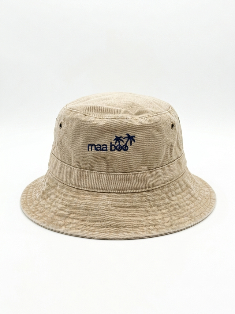 Bucket hat beige blue - PALM TREE