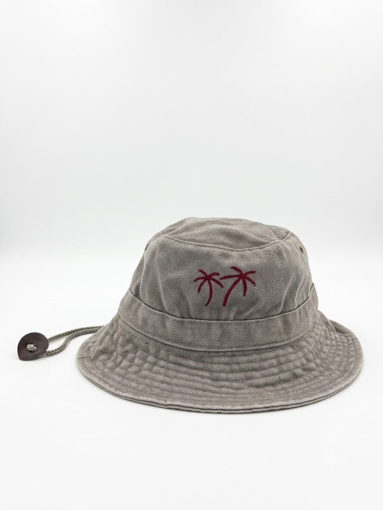 Bucket Hat Grey Magenta - PALM TREE