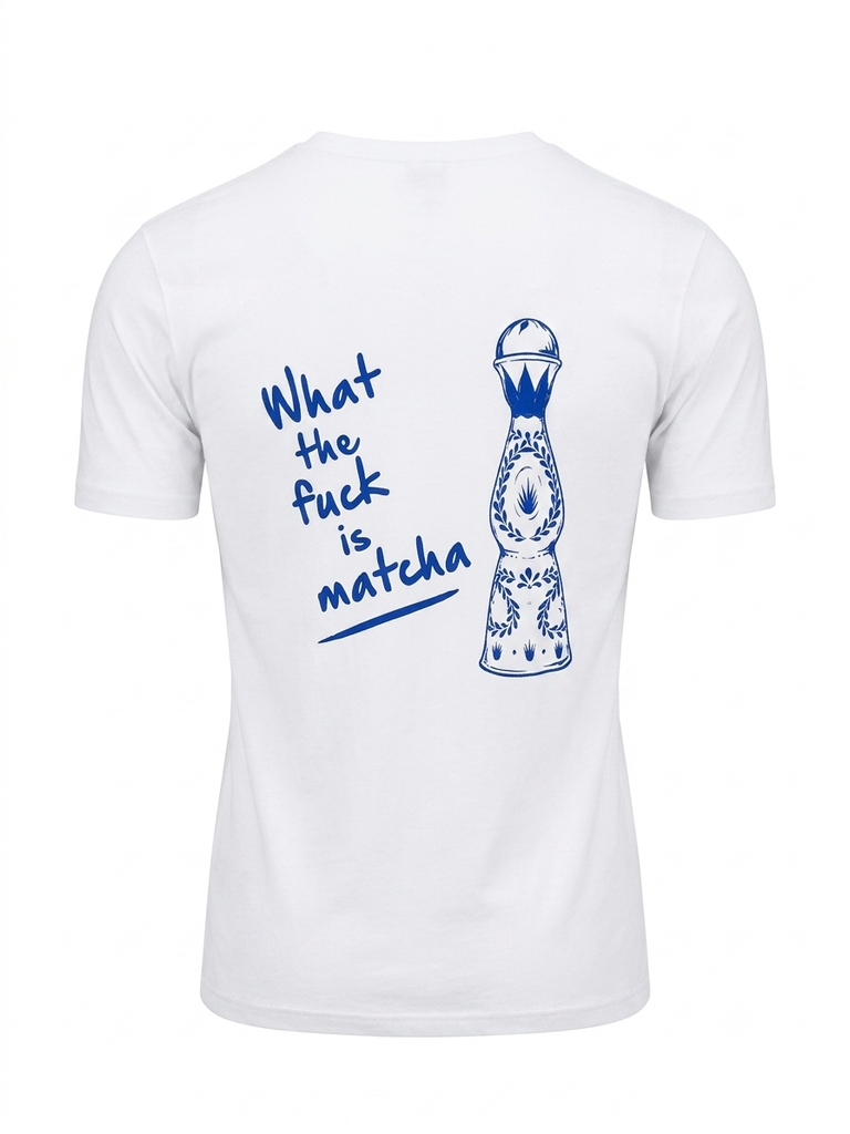 T-shirt White - WHAT THE FUCK IS MATCHA