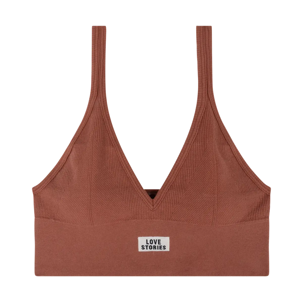 Stylish sporty bralette - POSEY BROWN