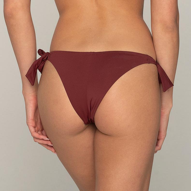 Volan Bikini Bottom - MAROON