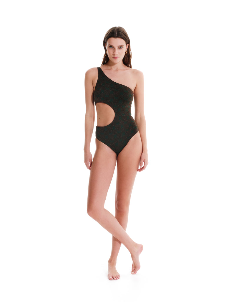 One Shoulder One Piece - LEAFY