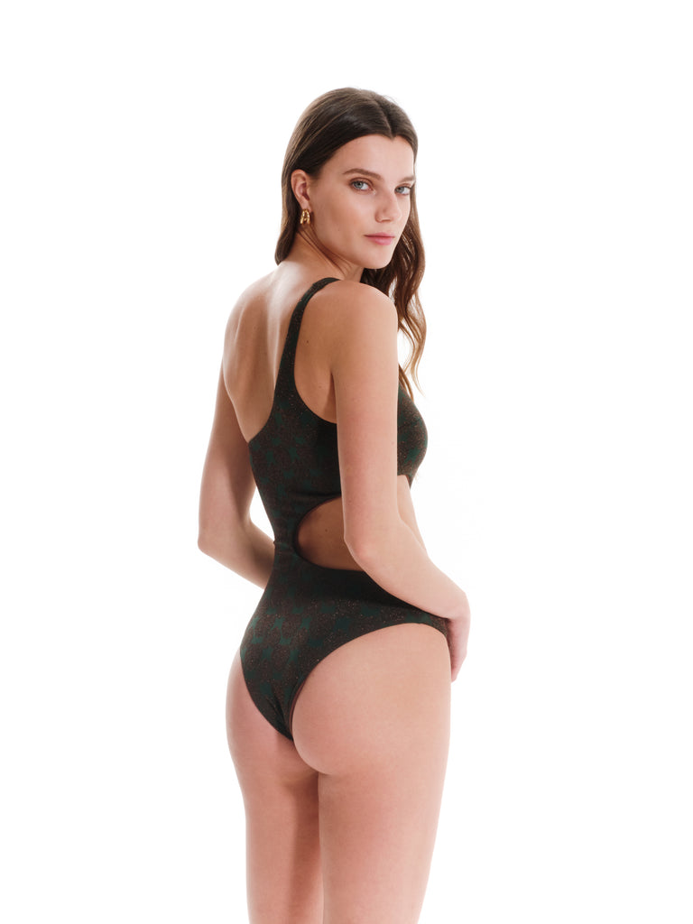 One Shoulder One Piece - LEAFY