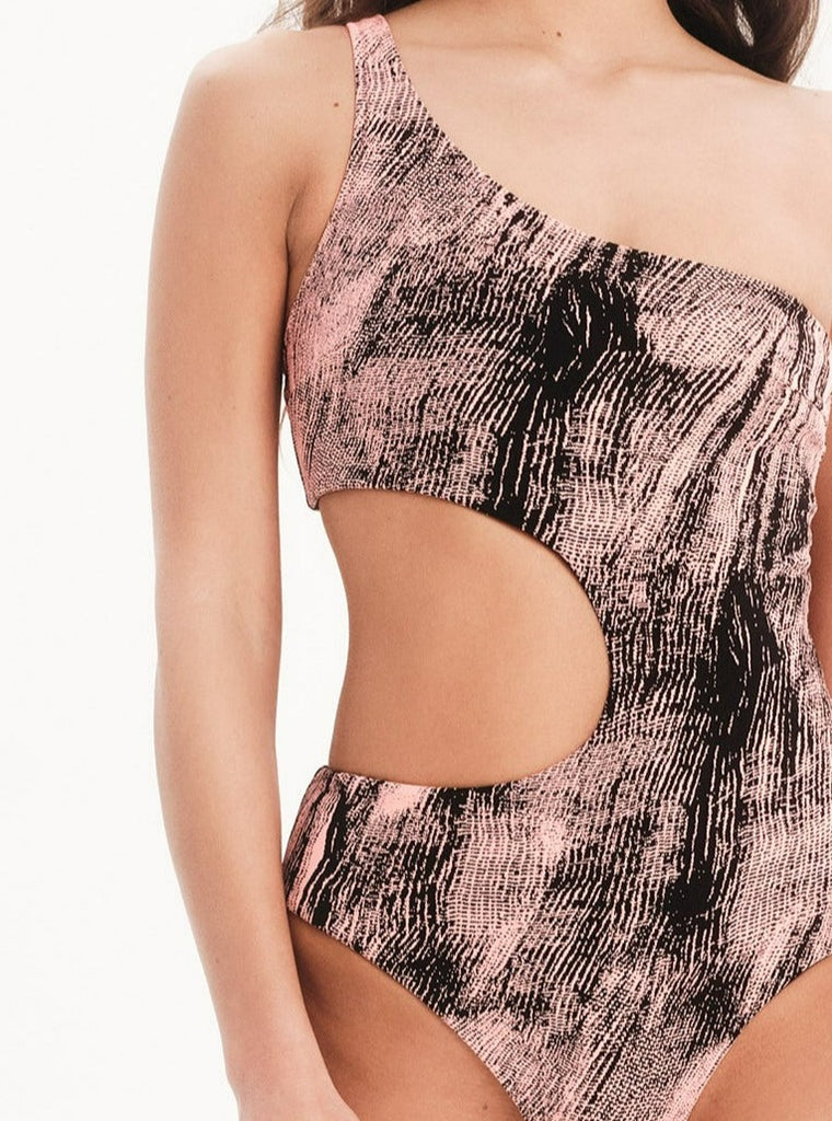 One Shoulder One Piece - PEACH PLEASE