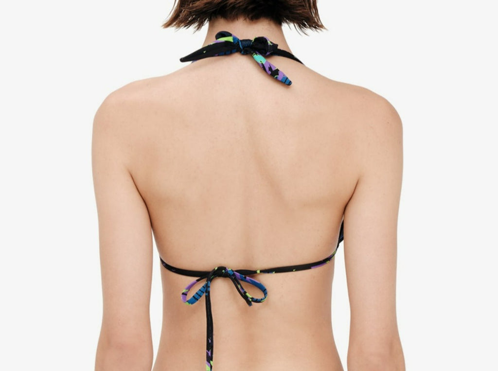 Halterneck Triangle Bikini Top - NAPALM