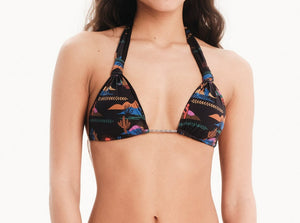 Halterneck Triangle Bikini Top - THORNY