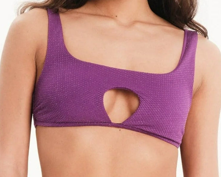 Cut Out Ring Bikini Top - GLITTERBUM