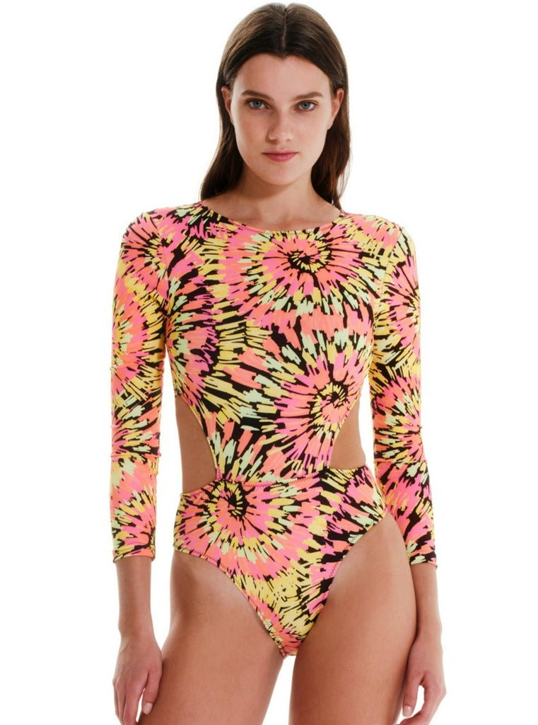 Surf Cut Out One Piece - SUNFLOWER