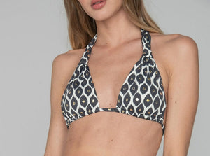 Halterneck Triangle Bikini Top - PRINCESS