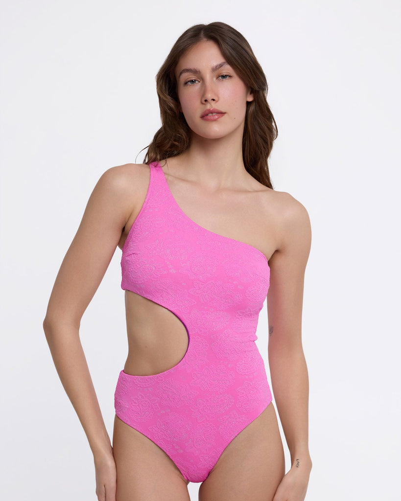 One Shoulder One Piece - CHERRY DROPS