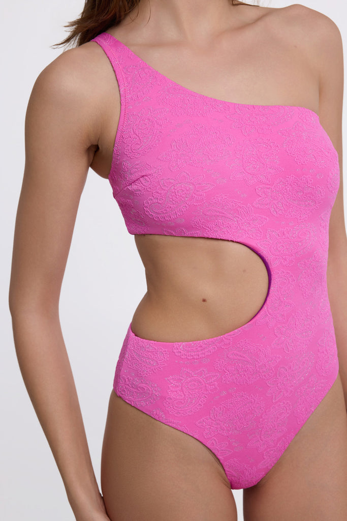 One Shoulder One Piece - CHERRY DROPS