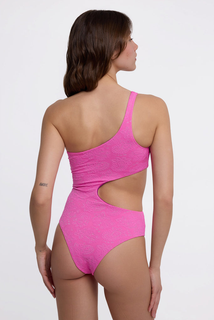 One Shoulder One Piece - CHERRY DROPS