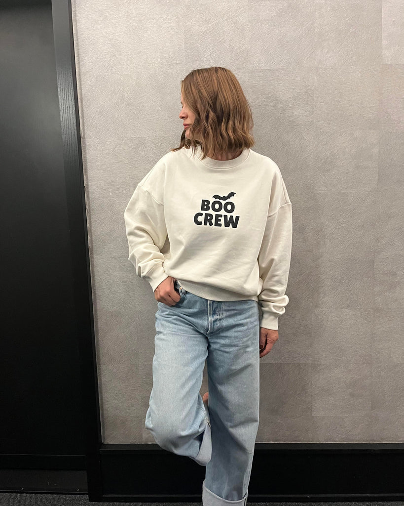 Crewneck - Ivory BOO CREW