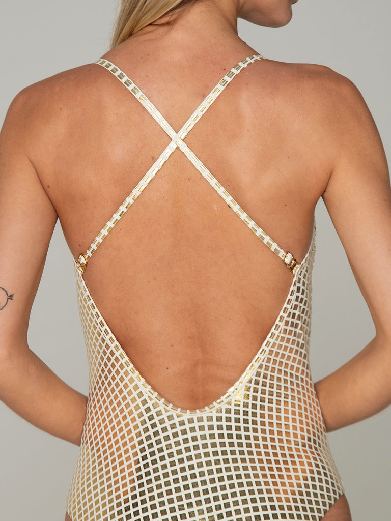 Spaghetti Straps One Piece - BLING BLING