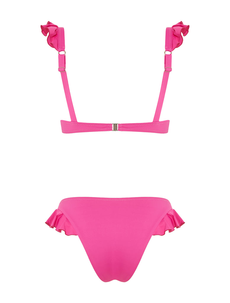 Ruffles Bikini - BUBBLE GUM