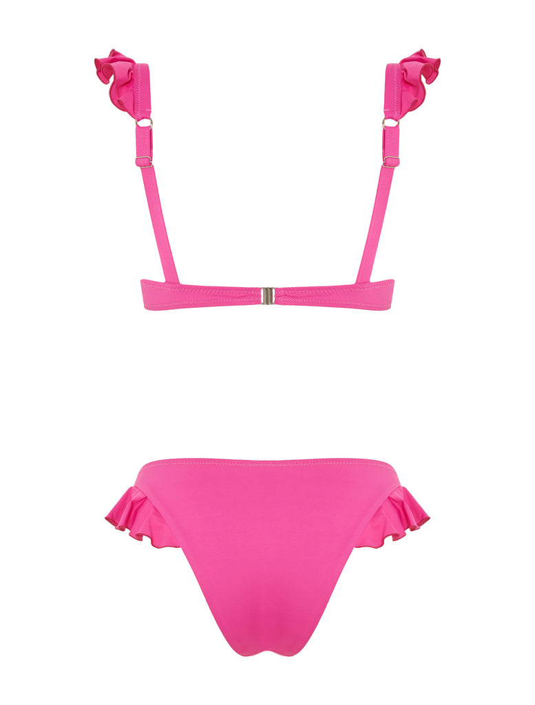 Ruffles Bikini - BUBBLE GUM