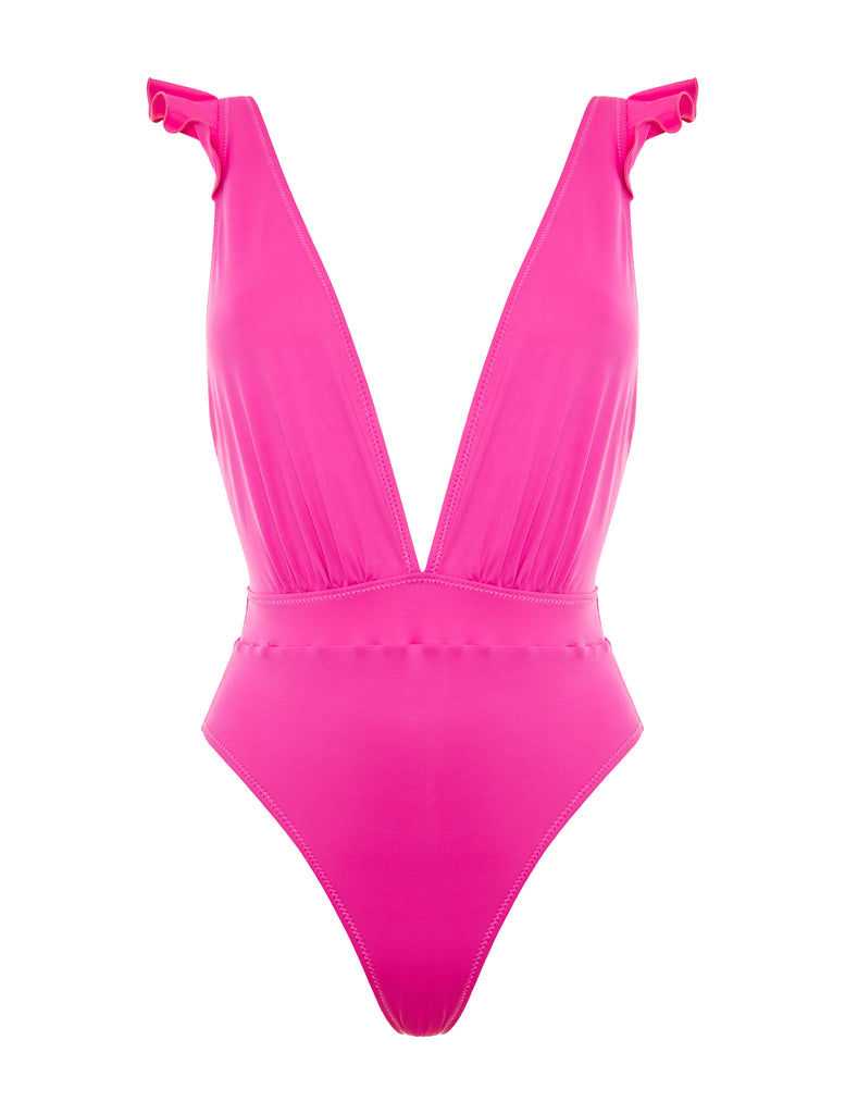 Ruffles One Piece - BUBBLE GUM