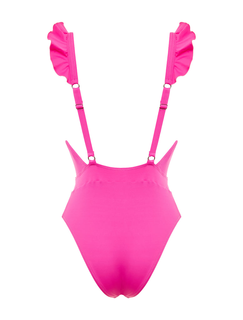 Ruffles One Piece - BUBBLE GUM