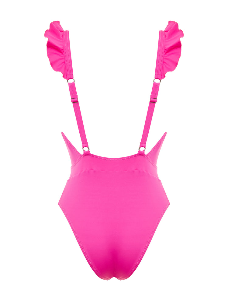 Ruffles One Piece - BUBBLE GUM